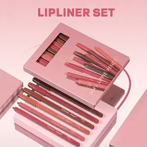 Ultimate 12-Color Waterproof Lip Liner Set - Long-Lasting, Smudge-Proof & Non-Sticky - Perfect Matte Shades For All Skin Types - Ideal Valentine'S Gift-SASA