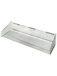 Quantum Storage 1035HBC Hangable Organiser Hanging Basket for Wire Partition Wall System Units, 10x35.5x7.5 in
