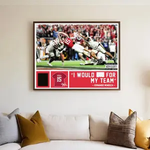 Epic Football Game Day Poster, Athlete Action Wall Art, Sports Lover Gift