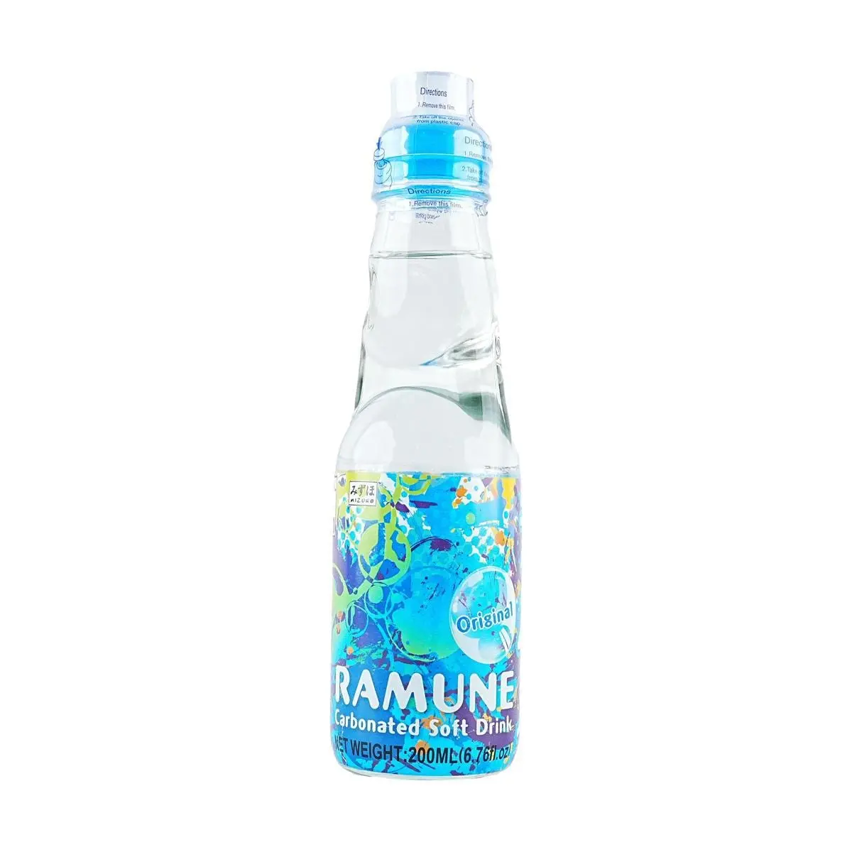 MIZUHO Japanese Ramune Soda Original Flavor - Classic Japanese Marble Drink 200ml MIZUHO Japanese Ramune Soda Original Flavor - Classic Japanese Marble Drink 200ml