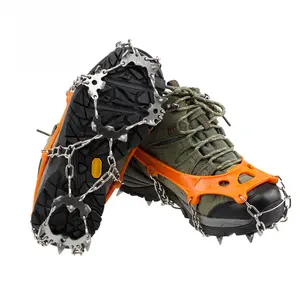 Reinforced 19 Tooth Silicone Ice Grippers for Outdoor Climbing and Snow