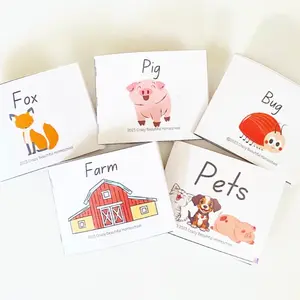 Set of 5 Beginner Reader Books: Pig, Fox, Farm, Bug, Pet