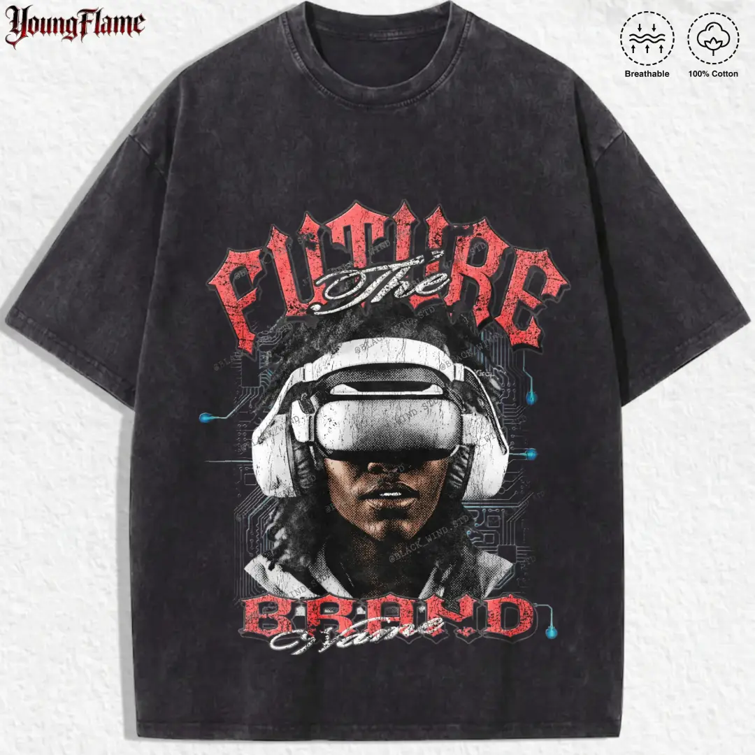 Cyberpunk VR Hacker graphic tee | Retro Future t shirt | Geek y2k clothing streetwear | Top fathers day gift ideas good graphic tee acid wash clothes