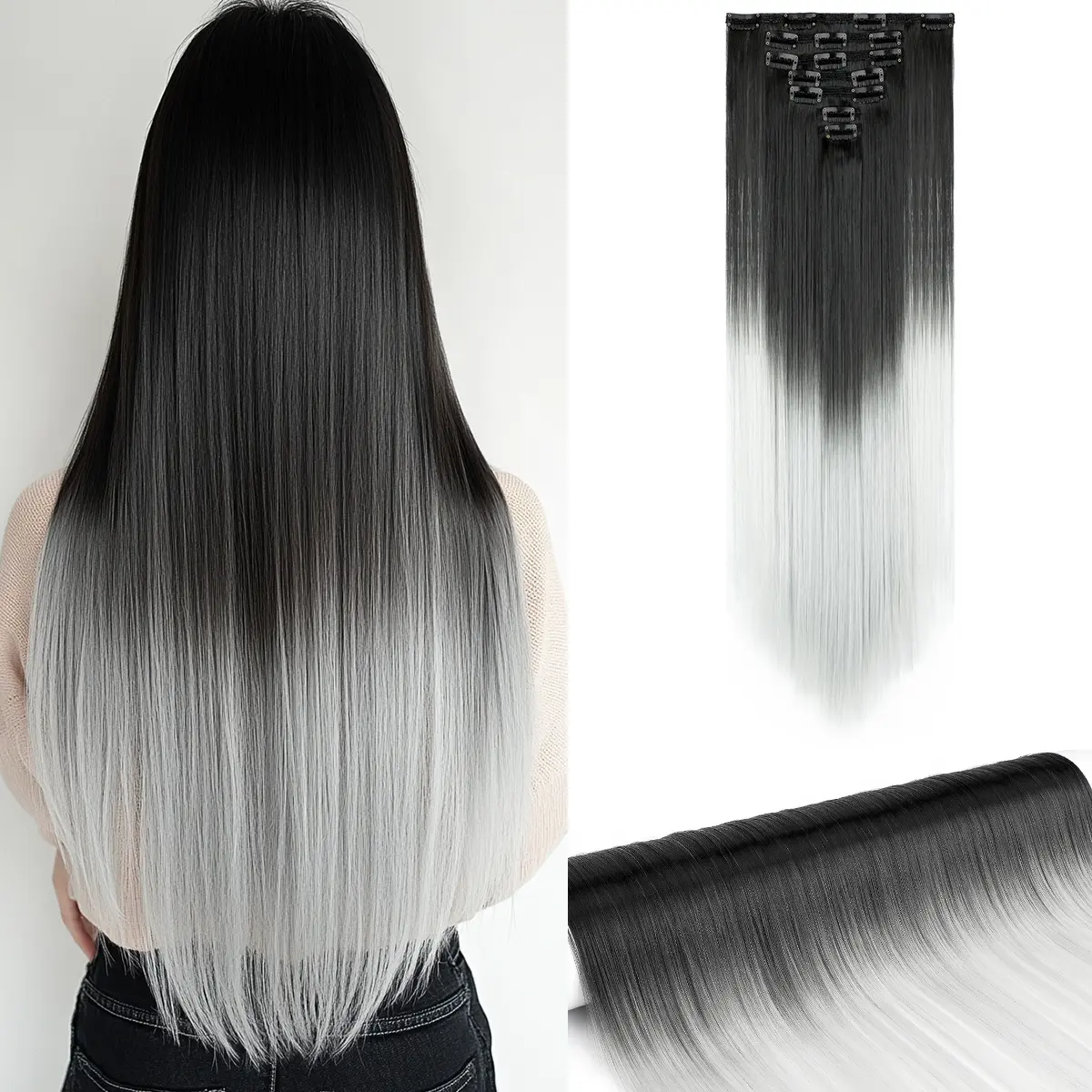 Dark Brown To Silver Grey