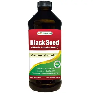 Best Naturals Black Seed Oil 8 OZ - Premiun Formula Black Cumin Seed Oil from 100% Genuine Nigella Sativa Flavor Vitamin Edible Supplement Fitness Dietary Healthcare