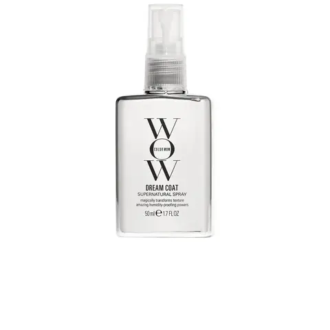 Color WOW Travel Dream Coat 50ml Unscented Silicone-Infused Moisturizing Haircare Spray - Gel with Topical Mousse Qualities for Lightweight Frizz Control on Silky Smooth Frizz-Prone Hair