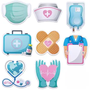 Medical Theme Sticky Notes, Irregular Design, Strong Adhesive Self-Adhesive Stickers, Suitable for Nurses Doctors Office Supplies Home Essentials