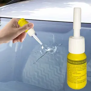 Car Windshield Repair Kit, Nano Fluid Filler for Chips and Star Cracks Disappearance, Liquid Glass Maintenance, Auto Glass Restoration, Windshield Crack Adhesive