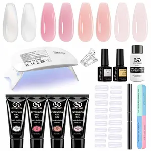 Poly Gel Nail Kit, Poly Gel & Tools for Nail Extensions, Professional DIY Nail Art Kit for Women & Girls, Gel Nail Set, Polygel Nail Kit