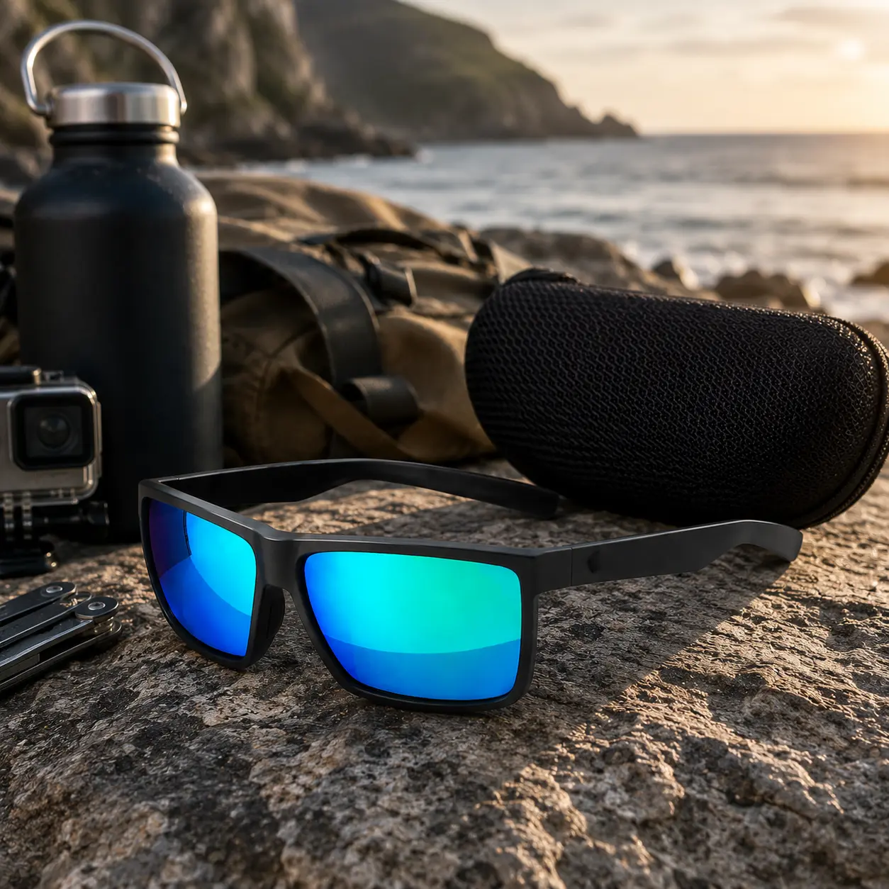 Classic Outdoor Sunglasses – Polarized UV400 Rectangular Eyewear for Men & Women