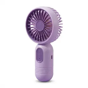 Portable Handheld Turbine Cooling Fan USB Rechargeable Personal Fan 3 Speed Modes Mini Pocket Fan for Outdoor Travel Camping Student Daily Carry Strong Wind Cooler