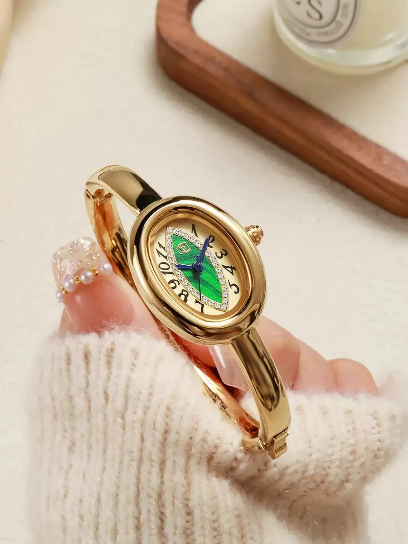 Elegant Oval Mini Bathtub Shape Women's Watch, Bracelet Watch, Quartz Watches, Quartz Analog, Mineral Glass, All Seasons Fashion Accessory