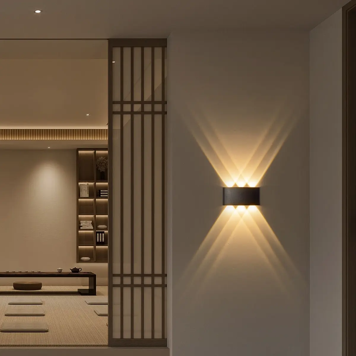 1pc 6w LED Decorative Wall Light Abs Lightweight Modern Indoor Lamp Durable Wall Sconce for Living Room Bedroom Kitchen Office Artwork Lighting Decorative Lights LED Wall Sconces
