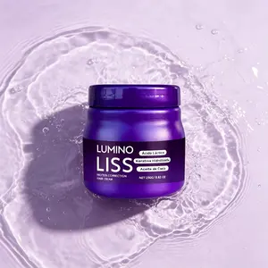 Hair Repair Cream 250g – LUMINO Protein Correction Formula with Lactic Acid, Hydrolyzed Keratin & Coconut Oil – Restores Damaged Hair, Prevents Breakage & Frizz – Deep Conditioning Treatment for Dry, Brittle & Chemically Treated Hair