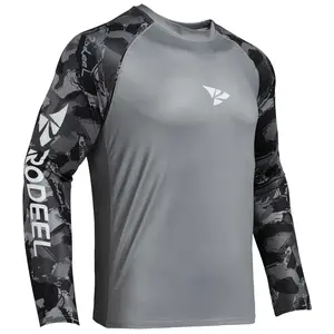 RODEEL 902 Long Sleeve Shirts Men UPF 50+ Sun UV Protection Lightweight Quick Dry Moisture Wicking Breathable Cooling Activewear for Outdoor Sport Gym Workout Hiking Camping Running Fishing Boating Construction Landscaping, Holiday Gift