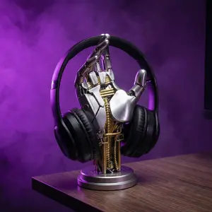 Cyberpunk Mechanical Hand Figurine Asura Game Controller Stand Key Holder Gift for Boyfriend