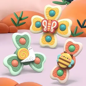 Fun Insect & Nature Theme Spinning Top Toy, Perfect Sensory Gift for Kids, Ideal for Windows, Bathtubs, Travel, Play