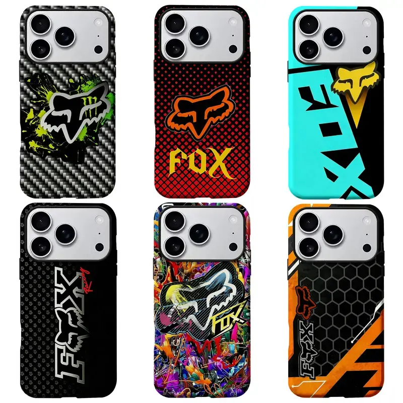 Fox Racing Phone Case – Motocross Racing Aesthetic Design | Shockproof Protective Cover for iPhone 11–17 | Perfect Gift for Motocross Fans, Him & Her
