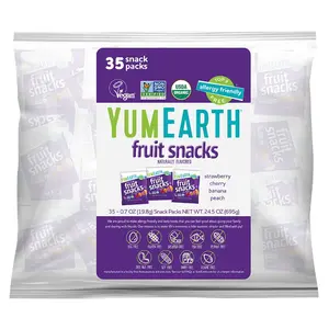 YumEarth Gluten Free Fruit Snacks, Favorites, 35 Snack Packs, 0.7 oz (19.8 g) Each