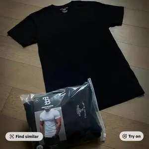 Trailblazers Slim Fit White and Black Tees Crewneck 3 Pack Men's Comfortable Basic T-Shirts