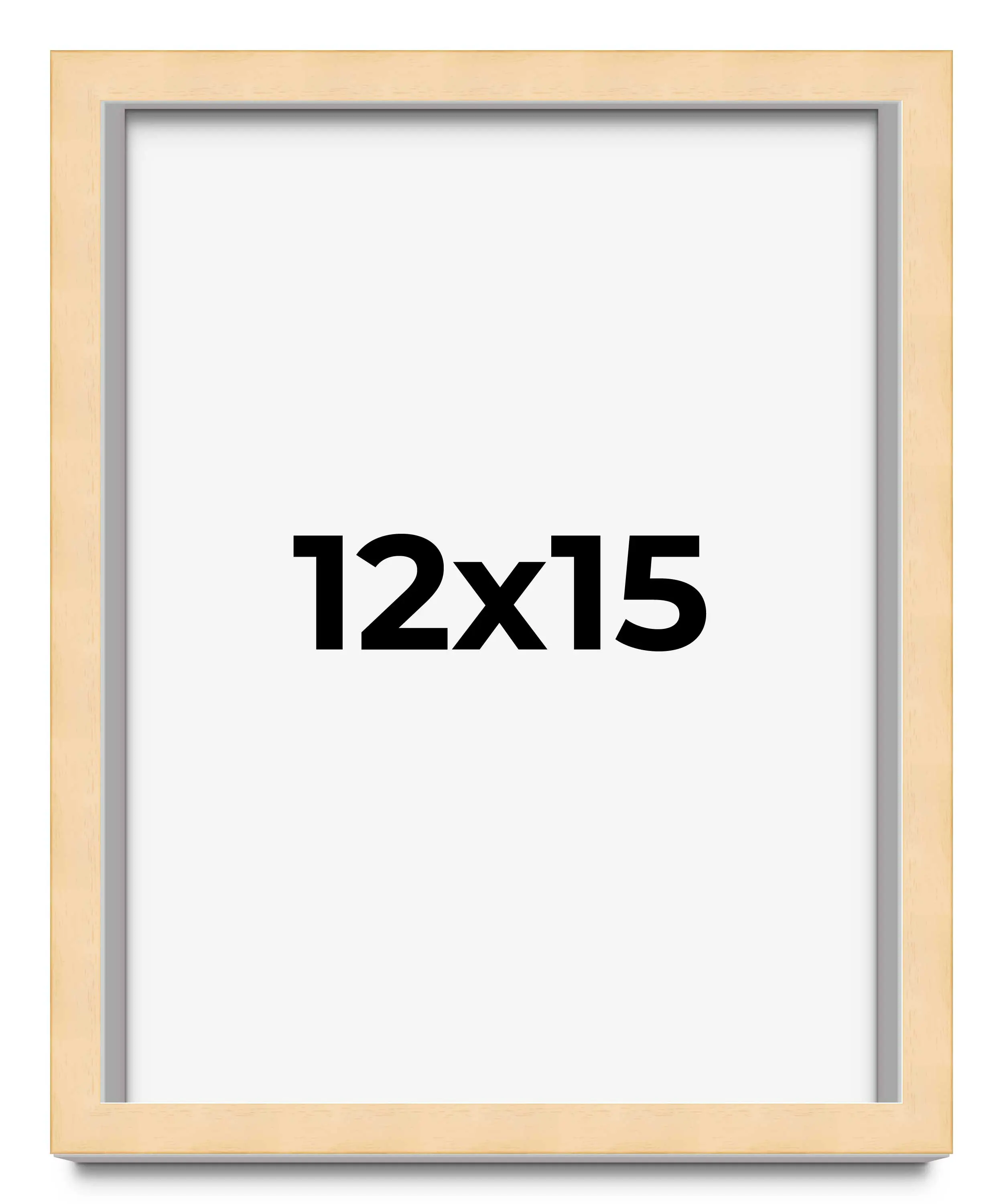 12x15 Solid Wood Picture Frame with UV-Resistant Acrylic & Acid-Free Backing, Available in 6 Finishes: Matte Black, Matte White, Metallic Bronze, Silver, Natural Wood Grain & Mahogany