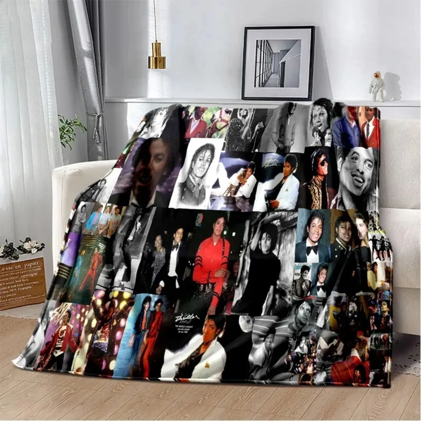 Michael Jackson Retro HD Print Blanket Soft Cozy Throw for Sofa Bed Couch | Lightweight Warm Travel Office Blanket for Adults Fans Gift Michael Jackson Retro HD Print Blanket Soft Cozy Throw for Sofa Bed Couch | Lightweight Warm Travel Office Blanket for Adults Fans Gift