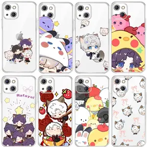 Game Cute Love And Deepspace Phone Cases For iPhone 17 16 15 14 13 Promax Pro Air Transparent Shockproof Protective Cover Protection