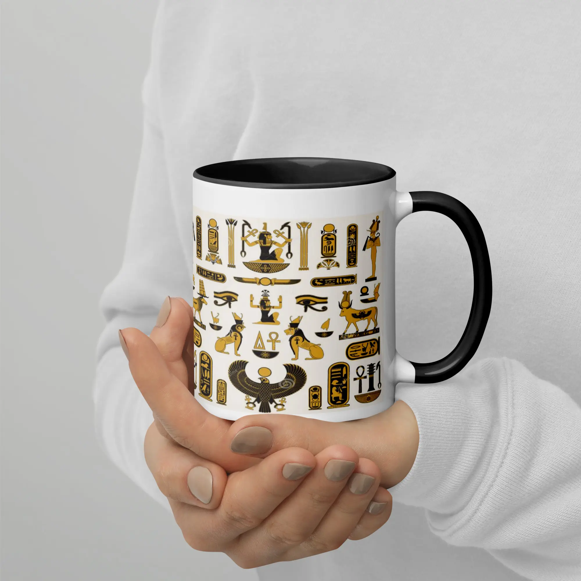 Egyptian Symbol Mug w Color Interior