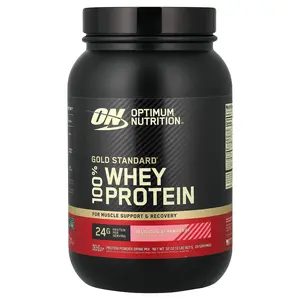 Optimum Nutrition Gold Standard® 100% Whey Protein, Delicious Strawberry, 2 lb (907 g)
