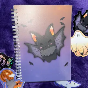Frickin’ Bats Reusable Sticker Book | Candy Corn Bat Collection Book, Spooky Cute Halloween Sticker Storage Book, Sticker Binder Album