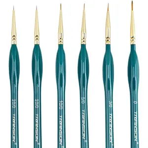 6Pcs Extra Fine Detail Brushes for Model Miniature Painting and Acrylic Watercolor Painting