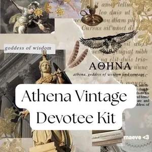 Athena Worship Vintage Bundle, Vintage Witchcraft Tools, Hellenic Witch Bundle, Athena Devotee Worship Kit, Athena Worship Witch Kit