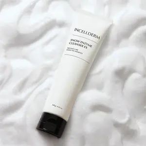 INCELLDERM Snow Enzyme Cleanser EX for Gentle Skin Care Effective Makeup Removal & Hydrating Facial Cleanser with Enzymes for Sensitive Skin