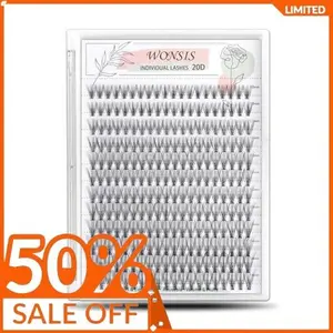 20D Lash Clusters, Individual Lashes, 240 Pcs 20D Individual Lash Extensions, Volume Soft Lightweight Reusable DIY Eyelash Extensions, Thickness 0.07mm C Curl False Eyelashes 10/11/12/13/14mm