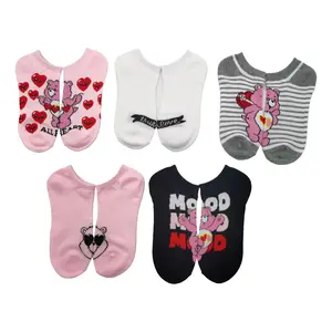 Ladies' Character Set of 5 Be My Valentine No-Show Socks