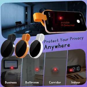 [New 2026] Hidden Camera Detector Universal Phone Clip-on IR Filter | Hotel Safety & Airbnb Security Spy Cam Finder | No Battery Needed Portable Travel Essentials for Solo Travelers & Dorms | Anti-Spy Privacy Shield Security Gear Motion Sensor Wireless