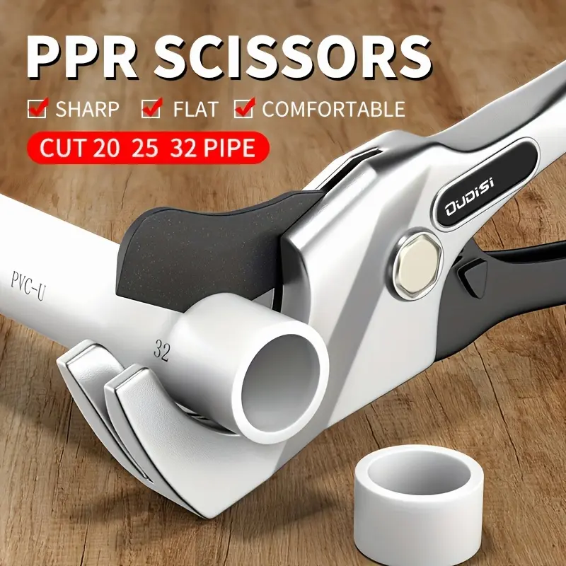 0-35mm Metal PVC Pipe Cutter Blade Water Pipe Scissors Fast Cutting PPR Scissors Aluminum Plastic Pipe Scissors, Suitable for Water Pipes And Aluminum Pipes, Cutting Pipe Knives, Professional Pipe Cutter, Equipped with SK5 High-speed Steel Blades.