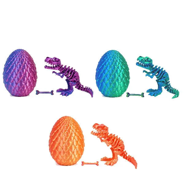 3D printed dinosaur eggs collectible figures. 3D printed dinosaur eggs collectible figures.