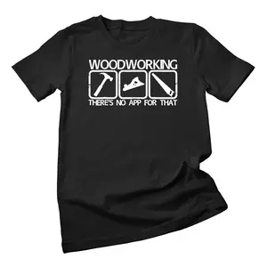 Woodworking Carpentry Tools Funny Carpenter's T-shirt, Shortsleeve Menswear Top Underwear Tshirt Streetwear Tropical Crewneck Round Neck