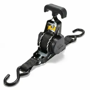 Retractable Ratchet Straps, - 1 Inch x 10 Feet (1,209lb Break Strength) - Auto Self Retracting Tie Down Straps, for Motorcycle, Truck, Trailer, Cargo, ATV, UTV