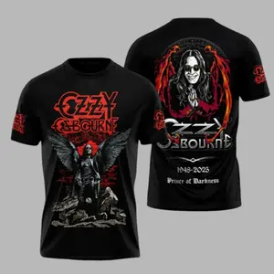Ozzy Osbourne Prince Of Darkness 1948-2025  Men's Jersey, Black Sabbath 2026 3D Round neck Jersey, 90s Records Rock Jersey, Heavy Metal Rock Band Shirt, Oversized Vintage Jersey, Heavy Metal Merch, Gift for Rock Fans