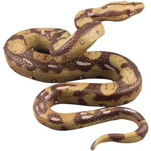 Realistic Snake Toy Rubber Snake Figure for Halloween Prank Props