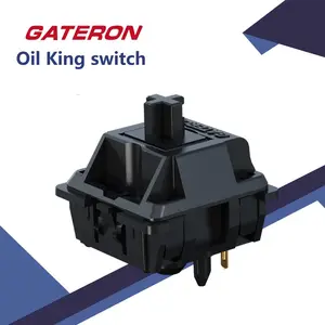Jybmak Gateron New Oil King 2.0 Switch, Three-Layer Pin Self-Lubricating Linear Handle, 55gf Mechanical Keyboard Switch Accessories, 70pcs