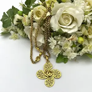 Pre-owned CHANEL As Shown Shoulder Bags Vintage CC Filigree Clover Sautoir Necklace KO6901782