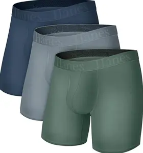 Hanes Men's Underwear, SuperSoft Viscose from Bamboo, 3-Pack, Sexy Men's Underwear, Short or Regular- Leg Boxer Briefs
