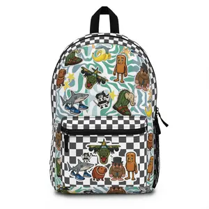 Italian Brainrot Characters Backpack | Tung Tung Sahur Matteo Tralalero Tralala Bombardino Crocodillo Kids School Bag | School Backpack