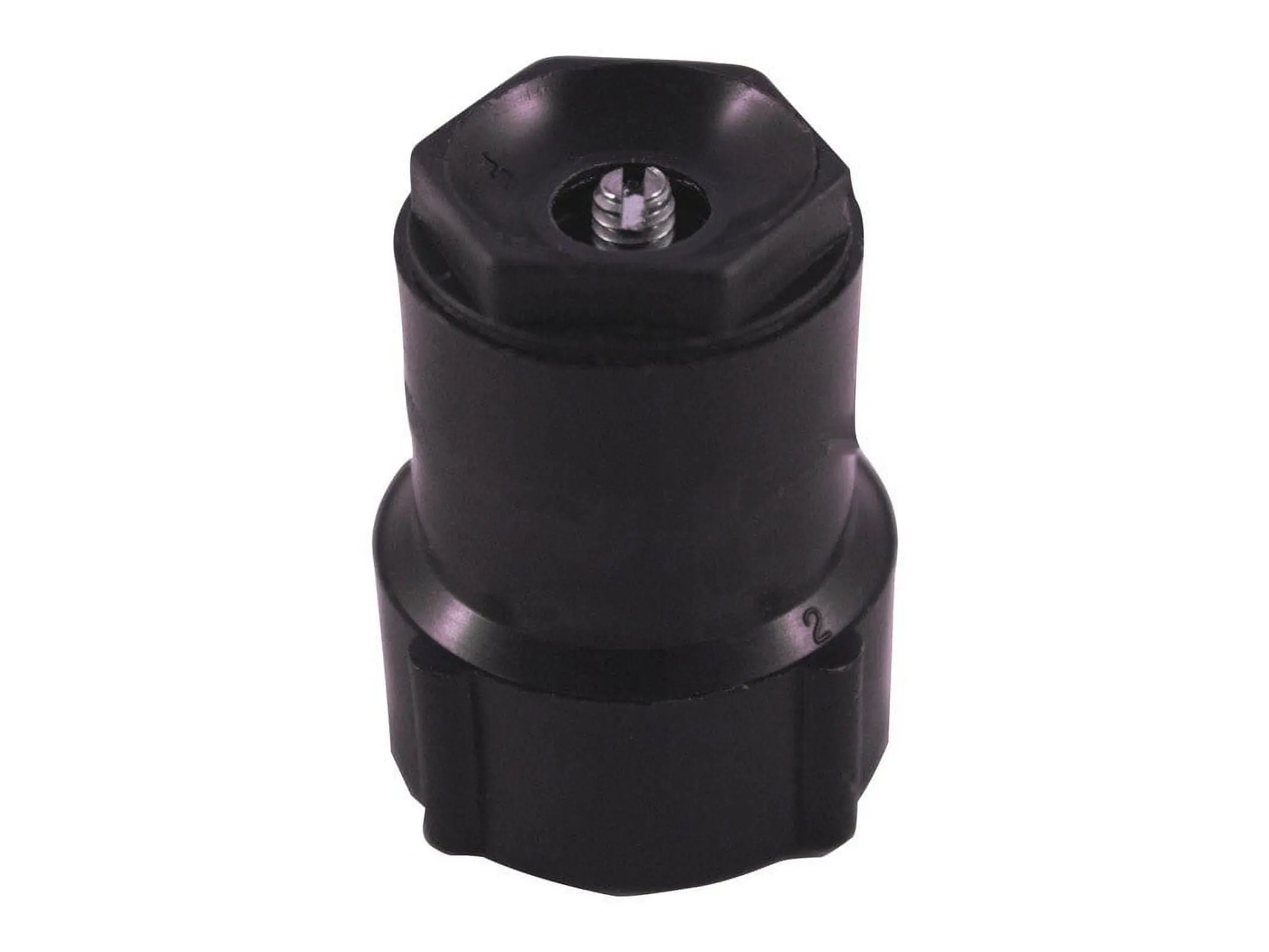 0.5 in. Dia. x 1 in. Spray Head Cap, Black - Pack of 100