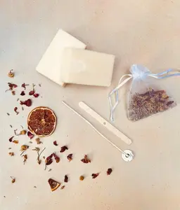 Ksentials DIY Candle Refill Kit: Create Your Custom Scented Candle 10 oz - Eco-Friendly Soy Wax & Natural Fragrance Oil - Perfect for Gifting or Solo Crafting