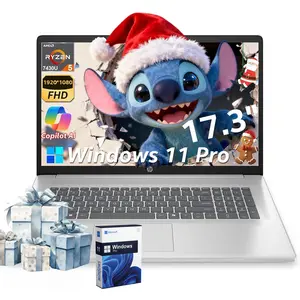 HP 17.3 Inch FHD Business Laptop | AMD Ryzen 5 7430U | Up to 32GB RAM 512GB SSD | Windows 11 Pro | Fast Charge Wi-Fi 6 Anti-Glare | Student & Business