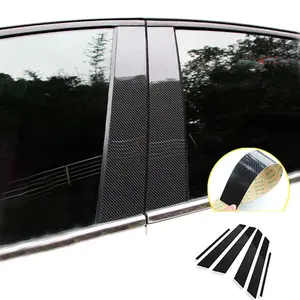 Automobile Door Window Pillar Post Trim Sticker B Pillar Molding Customized for Car Models PC Material Glossy Mirror Finish Anti-Scratch Protection Easy Adhesive Installation